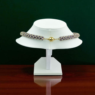 Amethyst-Kette Ansicht Magnetverschluss