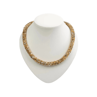Achat Stein Kette Halskette Perlenmieze 