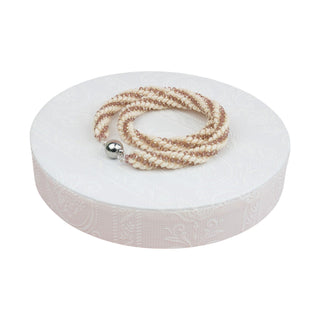 Elegante Kette mit Kristallen Halskette Perlenmieze 
