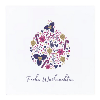 Grußkarte "Frohe Weihnachten" Grußkarte Perlenmieze 