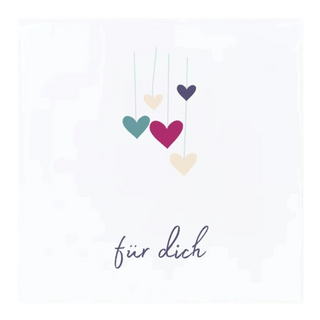 Grußkarte "für dich" Grußkarte Perlenmieze 