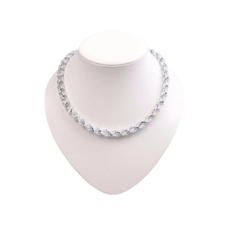 Kette mit Kristallen Halskette Perlenmieze 