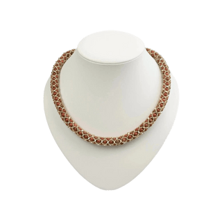 Kette Roter Jaspis Halskette Perlenmieze 