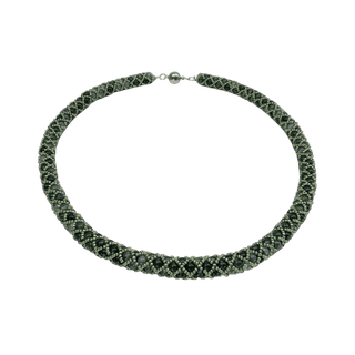 Moosachat Kette mit Magnetverschluss Halskette Perlenmieze 